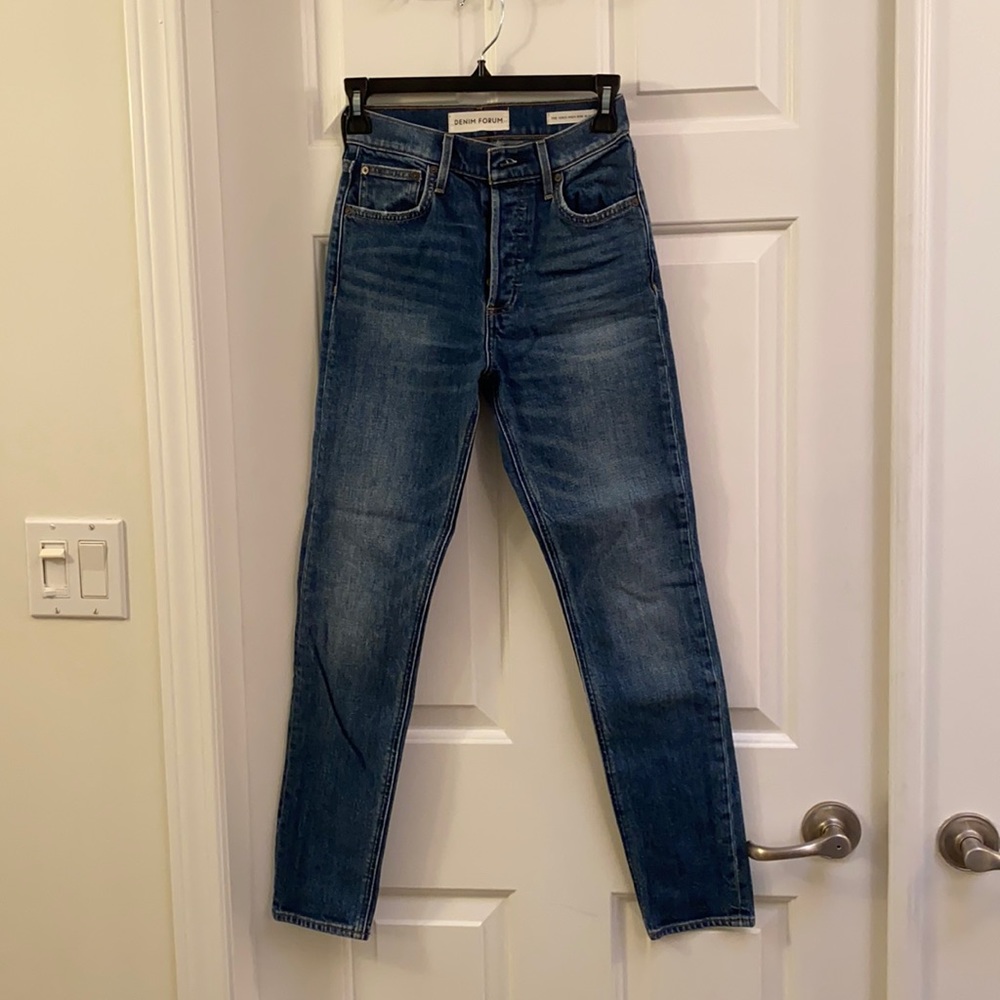 Denim forum Yoko high rise slim jeans, size 24